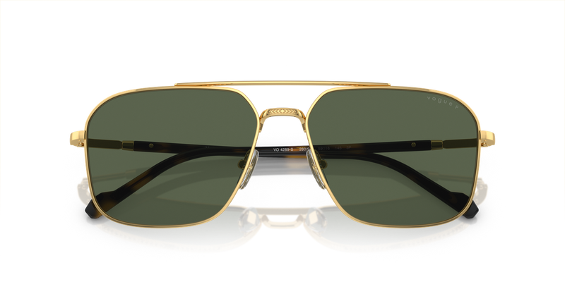 Vogue Eyewear VO4289S in Gold / Dark Green Polarized (280/9A) - Side View
