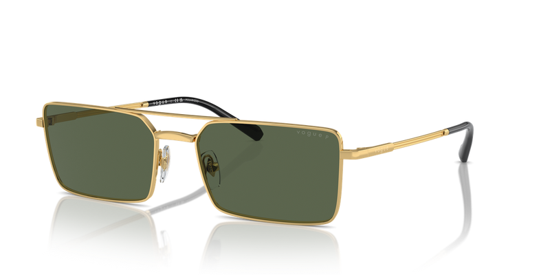 Vogue Eyewear VO4309S in Gold / Dark Green Polarized (280/9A) - Front View