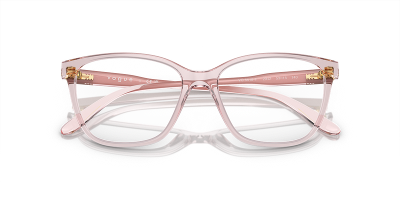 Vogue Eyewear VO5518F in Transparent Pink - Alternate View