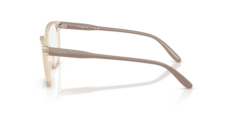 Vogue Eyewear VO5518F in Transparent Caramel - Back View