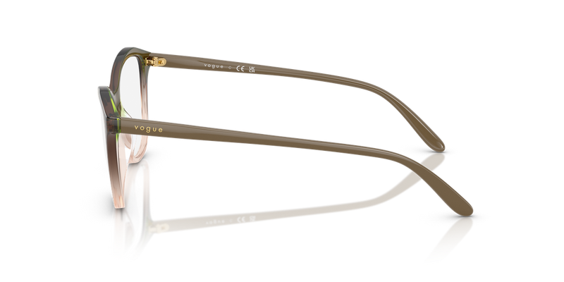 Vogue Eyewear VO5602F in Transparent Brown Gradient - Back View