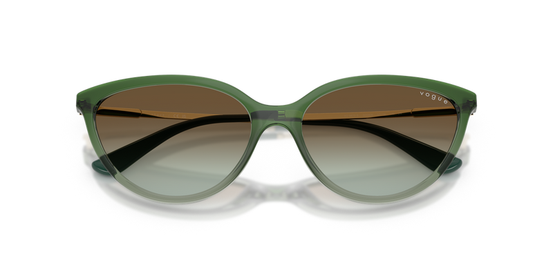 Vogue Eyewear VO5672S in Gradient Green/Transparent Green / Green Gradient (3259E8) - Alternate View