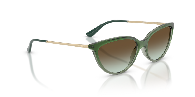Vogue Eyewear VO5672S in Gradient Green/Transparent Green / Green Gradient (3259E8) - Alternate View