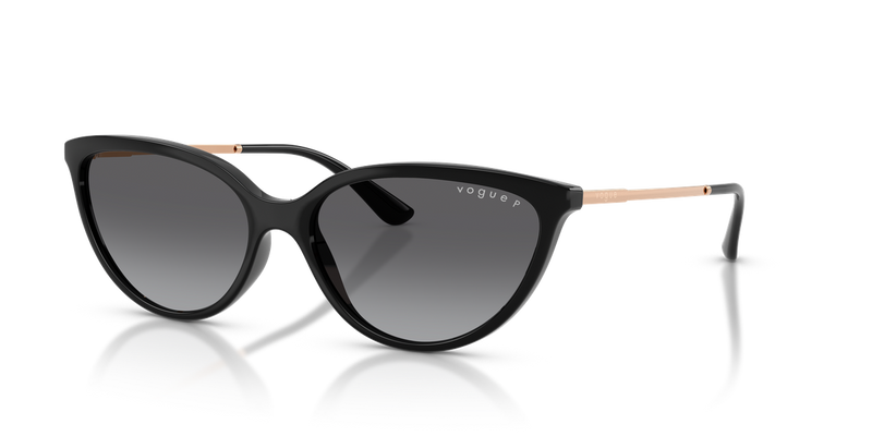 Vogue Eyewear VO5672S in Black / Gradient Grey Polarized (W44/T3) - Alternate View