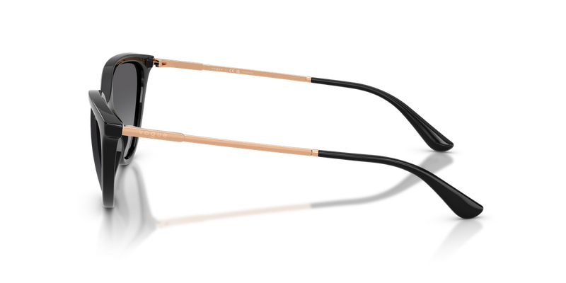 Vogue Eyewear VO5672S in Black / Gradient Grey Polarized (W44/T3) - Alternate View