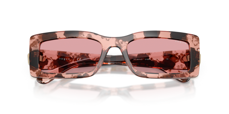 Vogue Eyewear VO5674S in Rose Havana / Light Violet (319984) - Alternate View