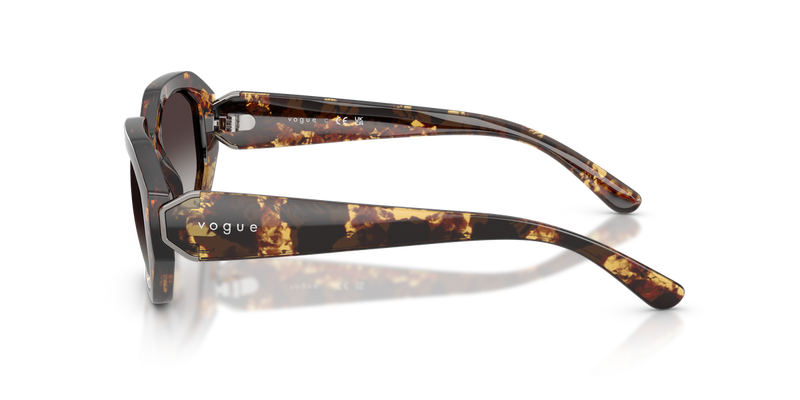 Vogue Eyewear VO5675S in Honey Havana / Grey Gradient (31798G) - Back View