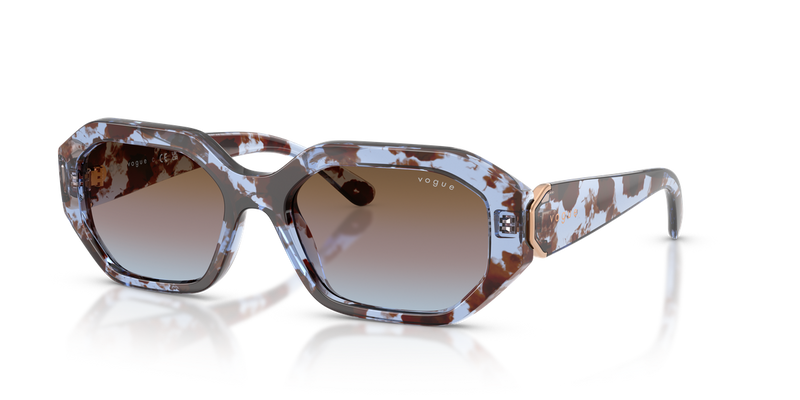 Vogue Eyewear VO5675S in Blue Havana / Azure Gradient Pink Gradient Brown (320148) - Alternate View