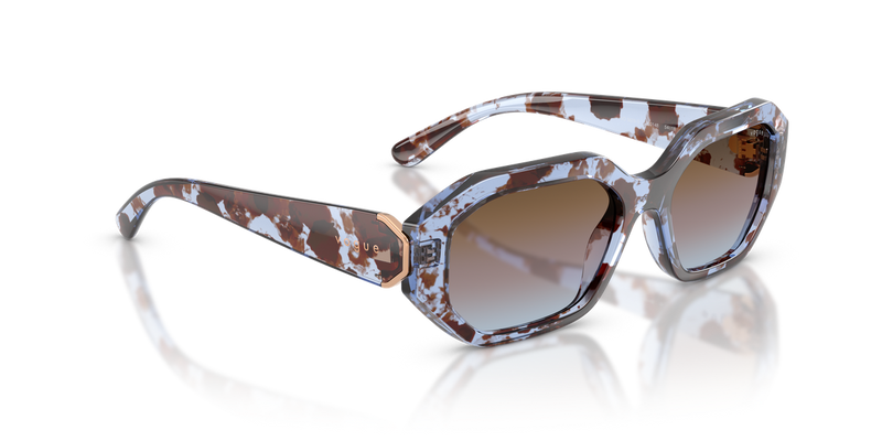 Vogue Eyewear VO5675S in Blue Havana / Azure Gradient Pink Gradient Brown (320148) - Alternate View