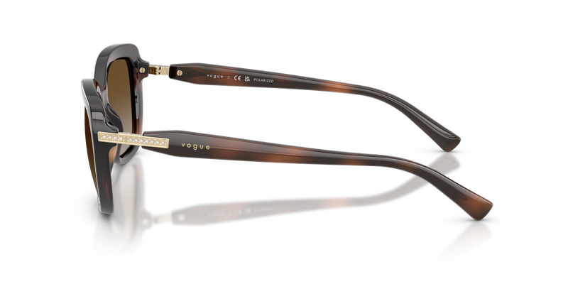 Vogue Eyewear VO5678SB in Brown Havana / Grey Gradient Brown Polarized (2386T5) - Back View