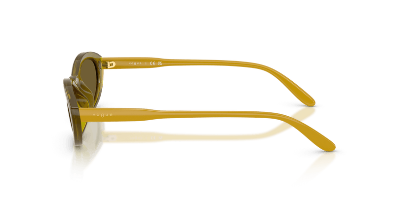 Vogue Eyewear VO5697SU in Transparent Olive Green / Dark Brown (328373) - Alternate View