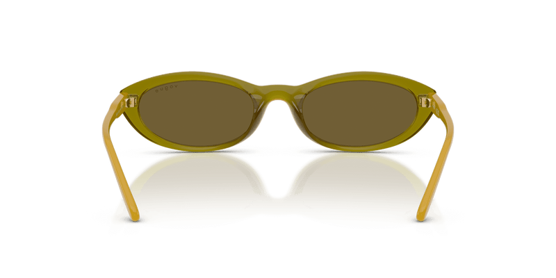 Vogue Eyewear VO5697SU in Transparent Olive Green / Dark Brown (328373) - Alternate View
