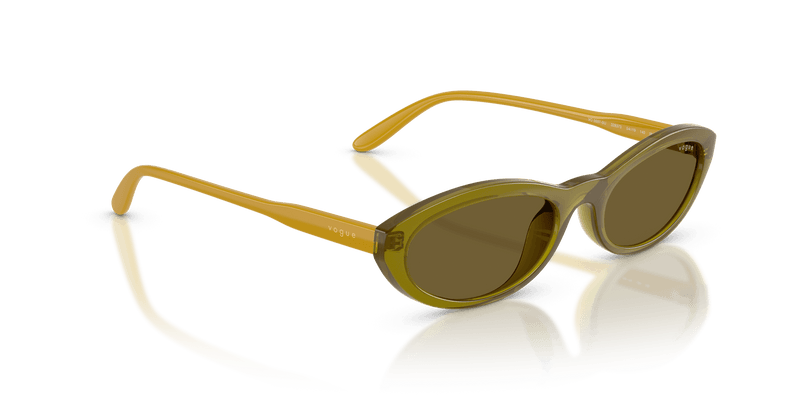 Vogue Eyewear VO5697SU in Transparent Olive Green / Dark Brown (328373) - Alternate View