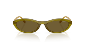Transparent Olive Green / Dark Brown (328373)