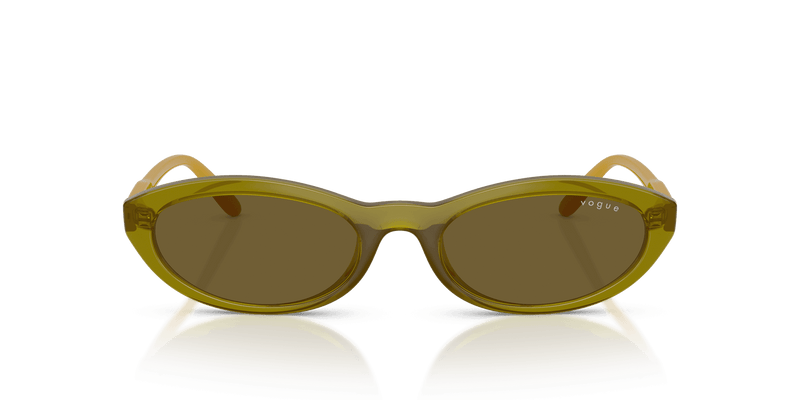 Vogue Eyewear VO5697SU in Transparent Olive Green / Dark Brown (328373) - Alternate View