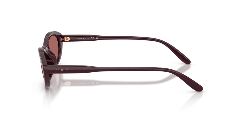 Vogue Eyewear VO5697SU in Full Bordeaux / Dark Violet (328469) - Temple Detail