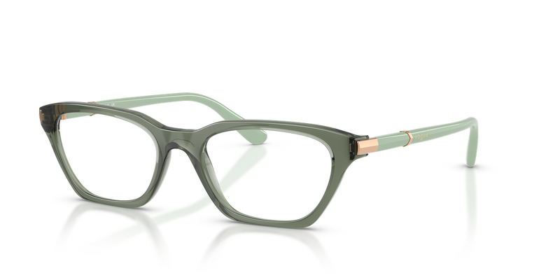 Vogue Eyewear VO5698 in Transparent Mallard Green / Demo Lens (3086) - Alternate View