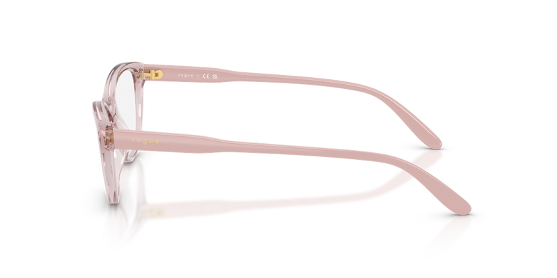 Vogue Eyewear VO5703U in Transparent Pink / Demo Lens (2942) - Alternate View