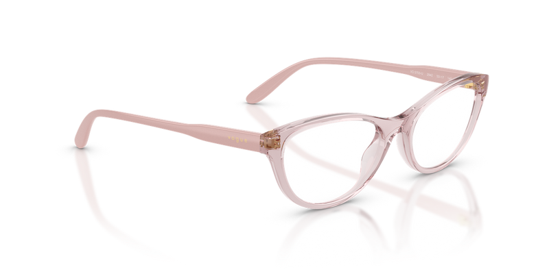 Vogue Eyewear VO5703U in Transparent Pink / Demo Lens (2942) - Alternate View
