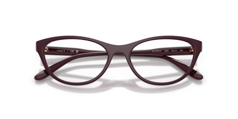 Vogue Eyewear VO5703U in Full Bordeaux / Demo Lens (3284) - Alternate View