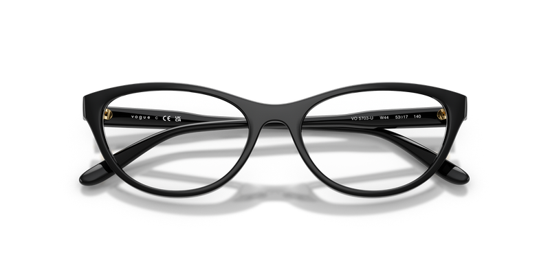 Vogue Eyewear VO5703U in Black / Demo Lens (W44) - Alternate View