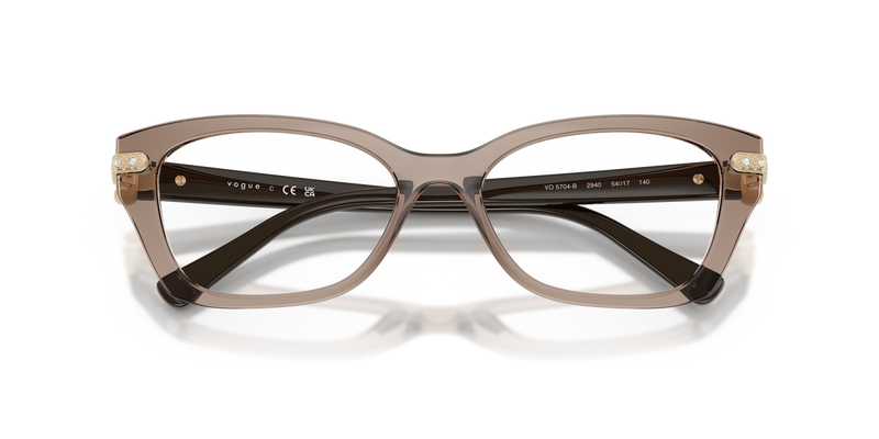 Vogue Eyewear VO5704B in Transparent Brown / Demo Lens (2940) - Side View