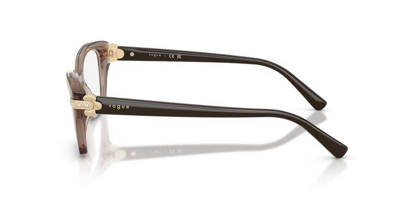 Vogue Eyewear VO5704B in Transparent Brown / Demo Lens (2940) - Back View
