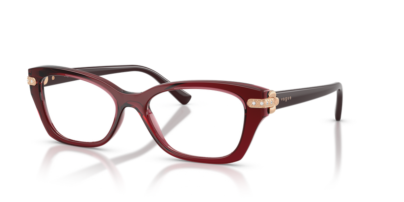 Vogue Eyewear VO5704B in Transparent Bordeaux / Demo Lens (3286) - Alternate View