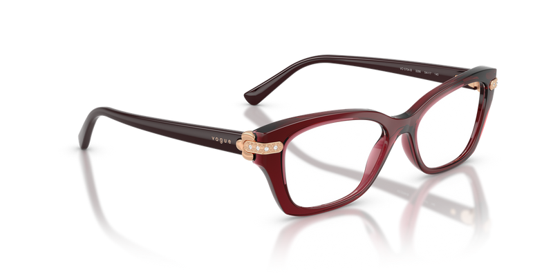 Vogue Eyewear VO5704B in Transparent Bordeaux / Demo Lens (3286) - Alternate View