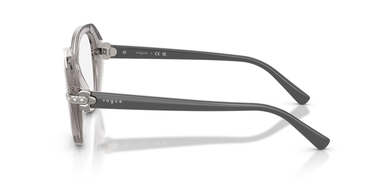 Vogue Eyewear VO5705B in Transparent Grey - Back View