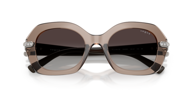 Vogue Eyewear VO5706SB in Transparent Brown - Side View
