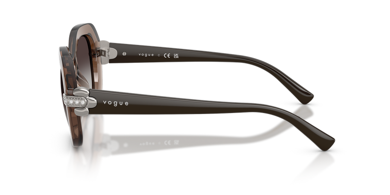 Vogue Eyewear VO5706SB in Transparent Brown - Back View