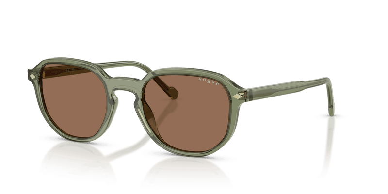 Vogue Eyewear VO5707S in Transparent Green / Dark Brown (318773) - Alternate View