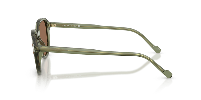Vogue Eyewear VO5707S in Transparent Green / Dark Brown (318773) - Alternate View