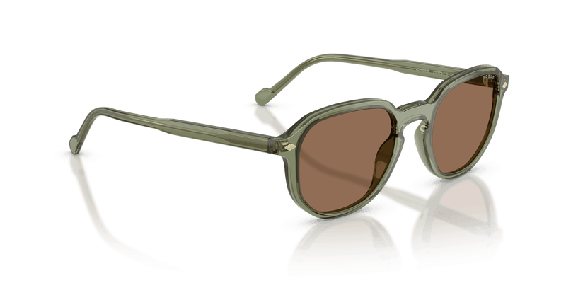 Vogue Eyewear VO5707S in Transparent Green / Dark Brown (318773) - Alternate View