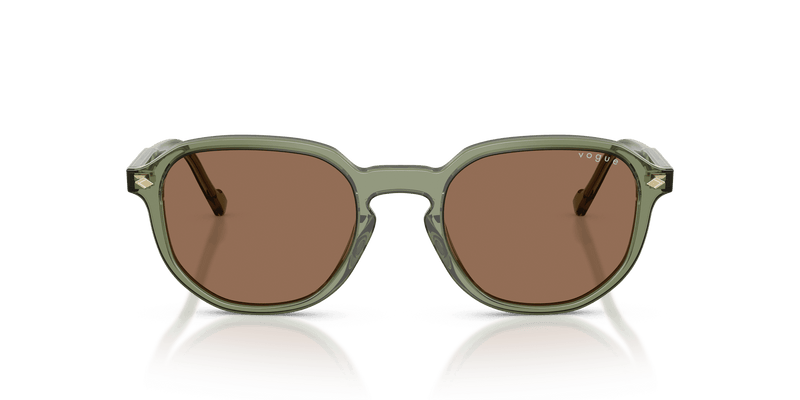 Vogue Eyewear VO5707S in Transparent Green / Dark Brown (318773) - Alternate View