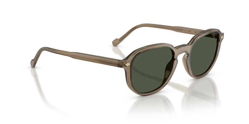 Vogue Eyewear VO5707S in Transparent Brown Heart / Dark Green Polarized (32939A) - Alternate View
