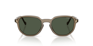Transparent Brown Heart / Dark Green Polarized (32939A)