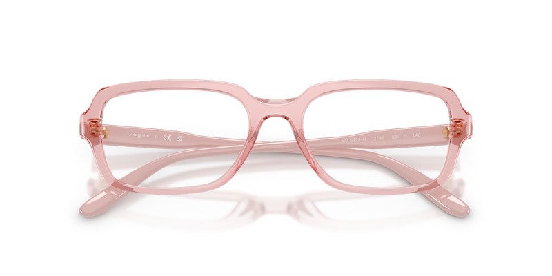 Vogue Eyewear VO5724U in Transparent Pink - Side View