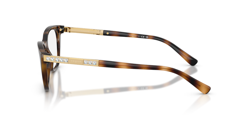 Vogue Eyewear VO5742B in Dark Havana - Back View