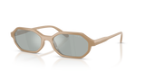 Full Taupe / Light Blue Mirror Silver (33261N)