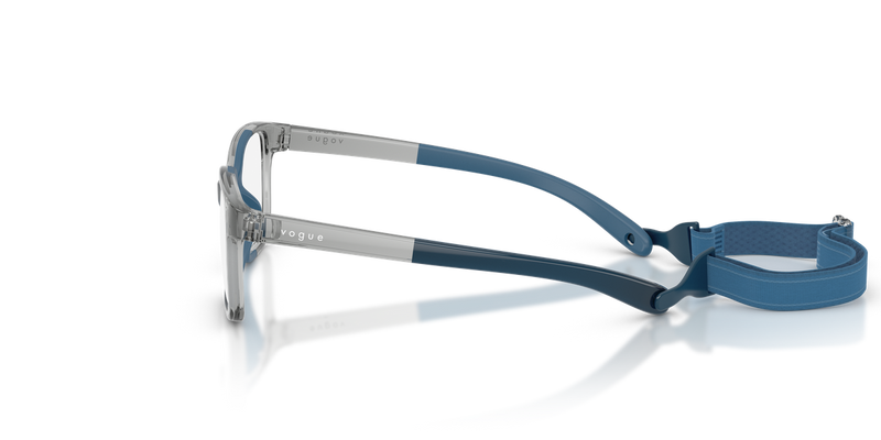 Vogue Junior VY2016 in Transparent Grey/Blue Rubber - Back View