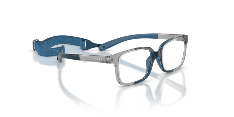 Vogue Junior VY2016 in Transparent Grey/Blue Rubber - Alternate View