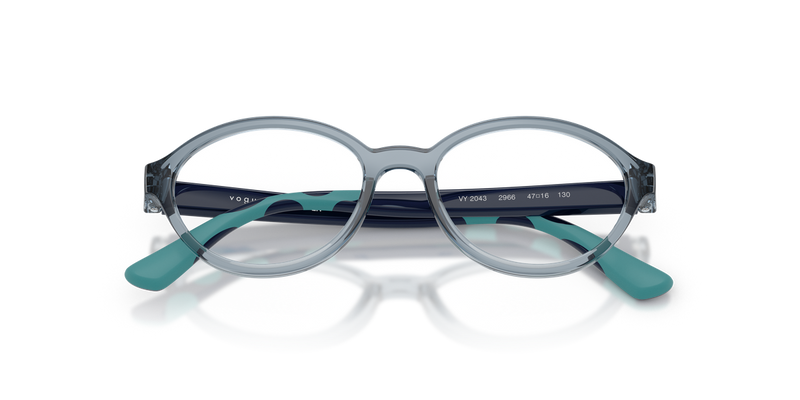 Vogue Junior VY2043 in Transparent Light Blue - Side View