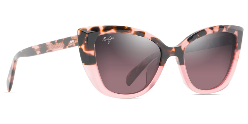 Maui Jim Blossom in Pink Havana with Rose / Maui Rose® (RS892-09) - Temple Detail