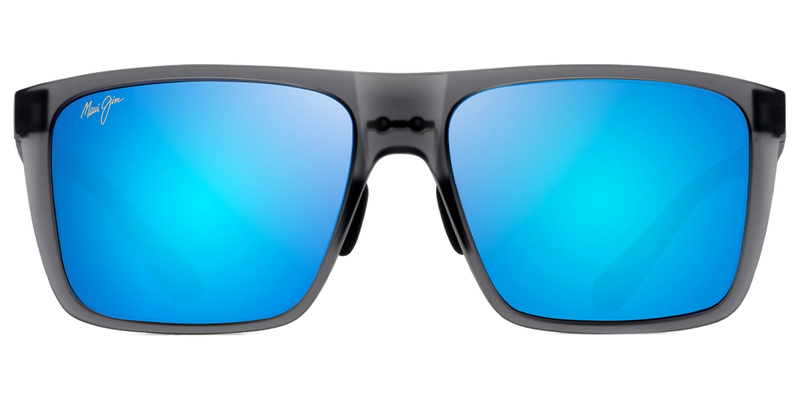 Maui Jim Honokalani in Translucent Grey / Blue Hawaii (B455-14) - Temple Detail