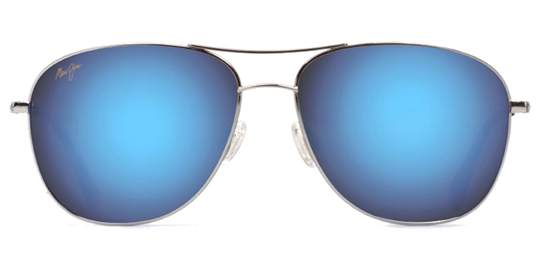 Maui Jim Cliff House - Silver / Blue Hawaii (B247-17)