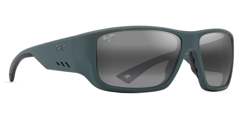 Maui Jim Keha in Matte Dark Military Green / Neutral Grey (663-15) - Side View
