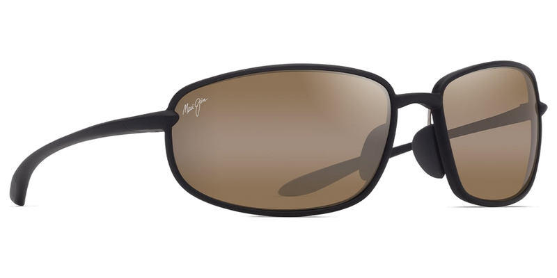 Maui Jim Ho‘okipa R Lite in Matte Black / HCL® Bronze (H370-02A) - Temple Detail