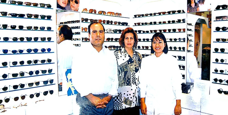 Charm Optical — 1995, Charm Optical roots started from here, where our parents launched the optical Business. Started with 3 people, Mom, Dad and our amazing Optometrist.